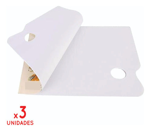 0504- 3 Disposable Paper Palette for Painter Watercolor Tempera Oil 0