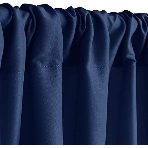 Hiasan Navy Blue Backdrop Curtains for Parties, Drapes 1