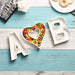 Decorative Ceramic White Plate Letter C 4