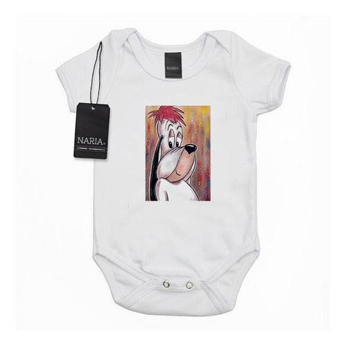 Naria Store Body Bebe Manga Corta Droopy Diseño Art Logo - Psdr7 0