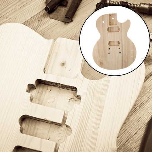 Guitarra Elétrica Inacabada Corpo De Bordo Vazio Barril De 6