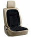 Seat Cover with Wooden Bead Massager Black Corduroy Relaxing Wood 3