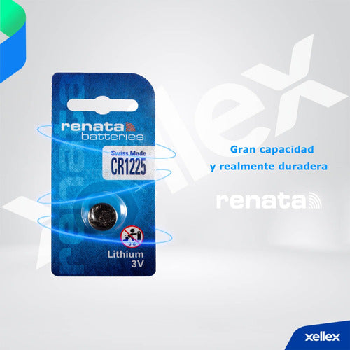 Renata Button Cells CR1225 5 Pack Original Swiss Blister 3