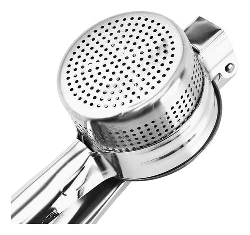 Espremedor Amassador Aço Inox Fruta Legume Cozinha Utensilio 5