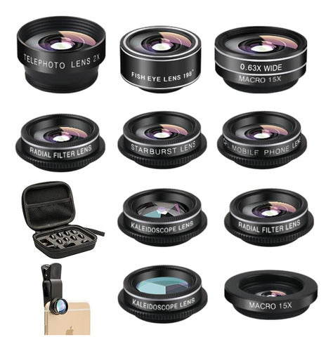 Mocalaca Telephoto Lens Kit - 11 Camera Lenses for Mobile Photography 0