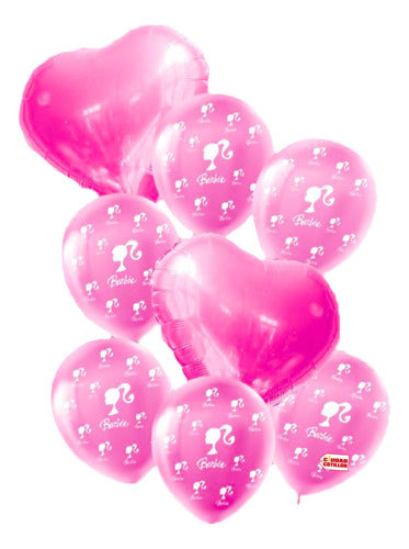 Mis Creaciones Set of Heart Printed Latex Balloons - 8u 0