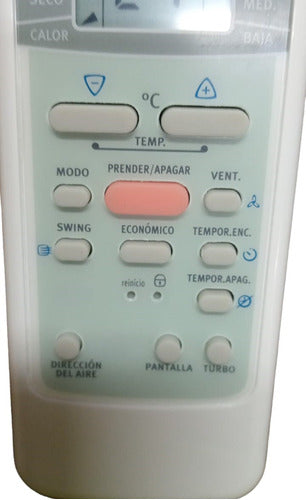 White Westinghouse Air Conditioner Remote Control F/Solo 7