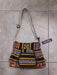 Handwoven Small Oval Shoulder Bag Purse Messenger Bag in Artisanal Aguayo Fabric 1