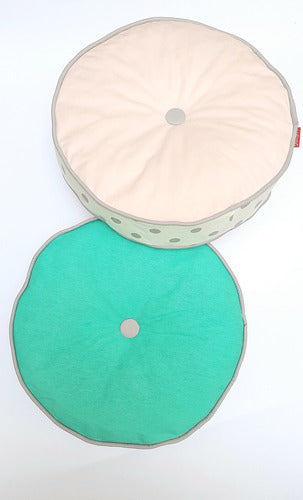 Exclusive Round Decorative Cushions by Le Cottonet for Chairs 173