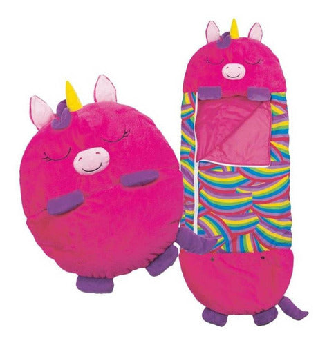 Happy Nappers Unicorn Pink Sleeping Bag with Pillow Size P 0