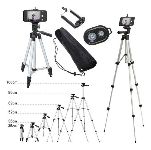 Dogxiong 110 Cm Tripod With Remote Control, Portable, Retractable 1