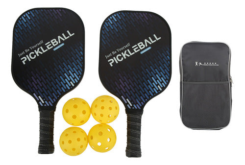 Conjunto De Pás E Bolas Pickleball | Leijiaer Equipments Car 1