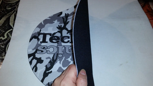 Technics Camuflado Gris Slipmat Paño Suave Espuma Excelente 7