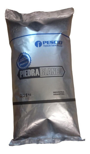 Pescio Dental Plaster Stone White, Blue, and Green 1kg 0