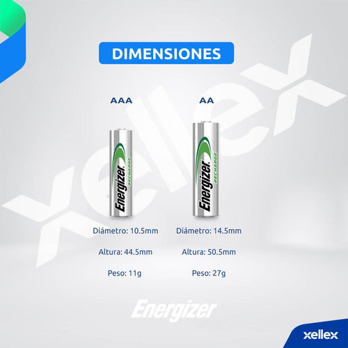 Energizer 6 X Rechargeable AA 2000mAh Ni-MH Batteries 1