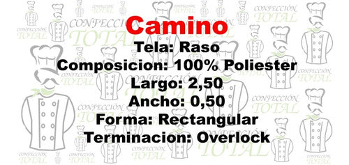 Confección Total Caminos Raso Medidas 2,50x0,50 3