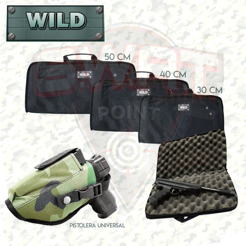 Funda Para Pistola Wild 40 Cm Estuche Acolchado Premium Swat 3