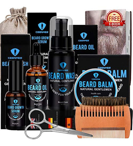 Kit De Cuidado De Barba Con Aceite Para Barba Bálsamo De Bar 0