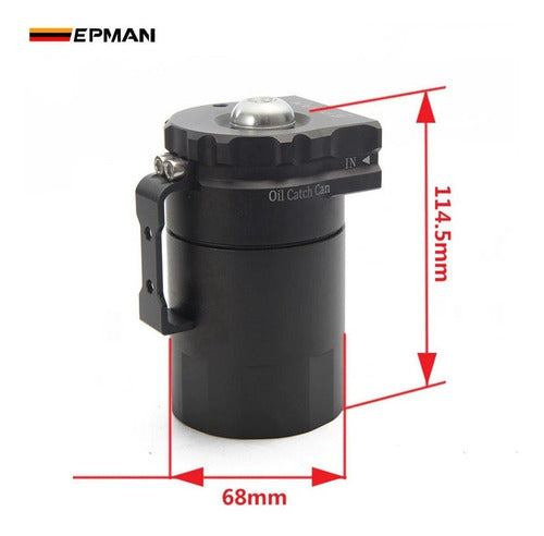 EPman Black Red Aluminum Oil Catch Can Recovery IRP 2