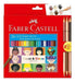 Lápis De Cor Faber Castell 24 Caras E Cores + 6 Tons De Pele 0