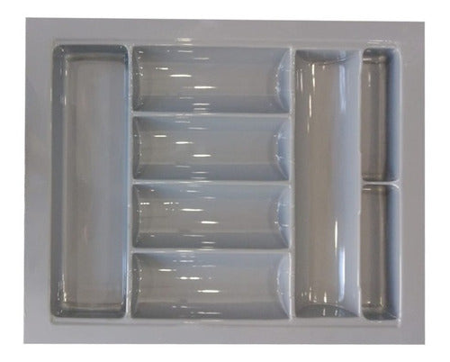 Cubiertero Organizador Plastico 60 X 50 Cm Cocina Gris 2