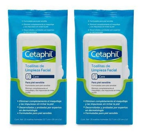 Cetaphil Toallitas Limpieza Facial Desmaquillantes 2 Un X25 0