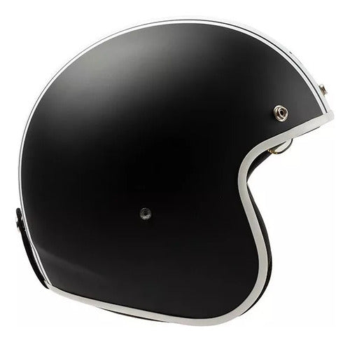 Hawk Casco Para Moto 721 Challenger Negro Y Blanco Mate Rpm 3