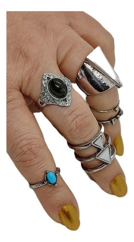 Mariann Moon Lote De 5 Anillos Gipsy Fantasía 2