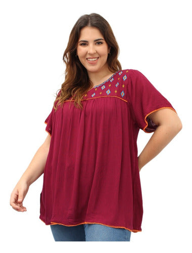 Janta Beading Embroidered Blouse - Comfortable Fresh Imported 0