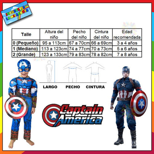 SYH Captain America Costume for Kids - Carnival Halloween Superhero 3