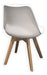 White Scandinavian Tulip Dining Chair by Tisera - Model Tulip 1