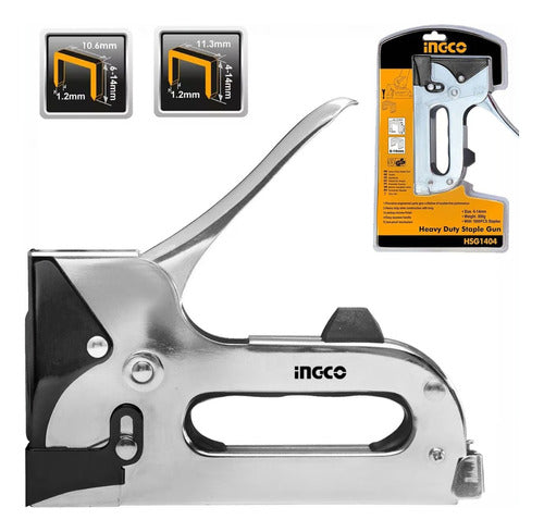 Ingco Heavy-Duty 2 in 1 Metal Stapler 2