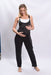 Victoria Candel Black Lycra Jumpsuit for Pregnant Women 6