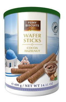 Canudo Wafer Sticks Dark Com Recheio Chocolate E Avelã 400g 0