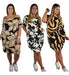 Women's Plus Size Tunic Pack x2 with Pockets, Knee-Length, Various Prints 0