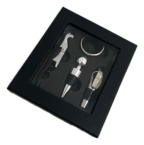 Generic Set De Vino 4 Piezas Accesorios Sacacorchos En Caja 1