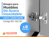 Bronzen Bisagra 35mm Codo 0 Acero Inoxidable Premium X 8 Unidades 2