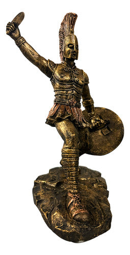 Estatua Leonidas Guerreiro Espartano 28 Cm Resina 0