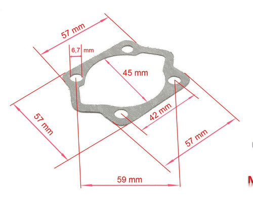 Cylinder-Piston Kit 48cc Bicimoto and Cover (Read Carefully) 1