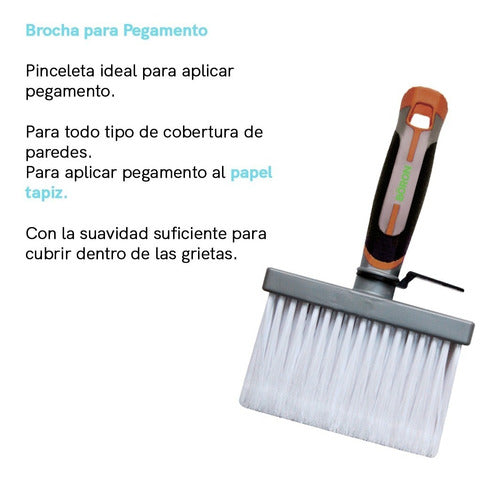 Böron Glue Brush with Brush Holder Clip 1