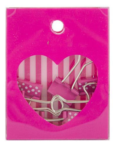 Magenta Paper Clips Set - Mosca 0