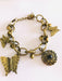 Bronze Metal Bracelet with Various Charms x 12 Units 2