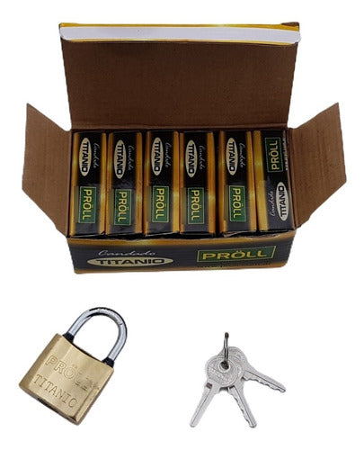 Proll Golden Iron Padlocks N° 60 - Pack of 6 5