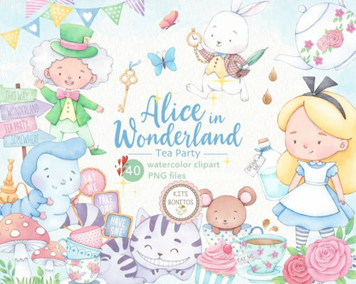 Kits Bonitos Cliparts PNG Alice in Wonderland 0