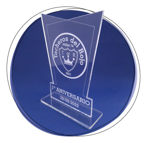 Laser Disor Acrylic Awards Plaques Set of 5 Units + Box 0