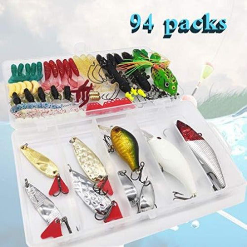 Kit Accesorios D/pesca Lasocuhoo Señuelos D/rana Topwater/+ 1