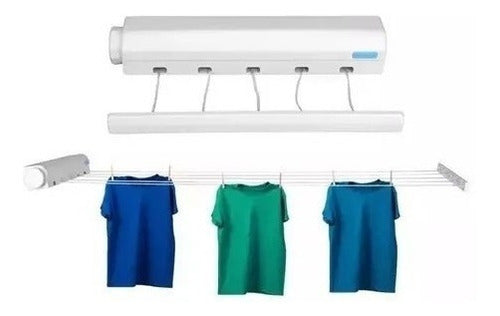 Rexx Retractable Expandable Steel Clothesline 0