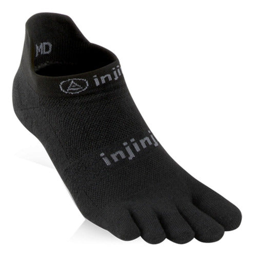 Injinji Run Lightweight No-Show Black 0