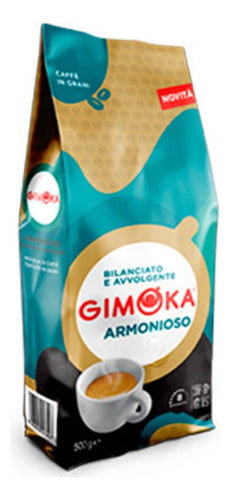 Café Tostado En Grano Gimoka Armonioso Italiano 500gr X 3 1