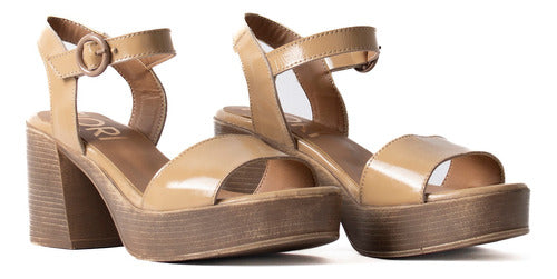 Fiori Women's High Heel Leather Evening Sandals Troya 11